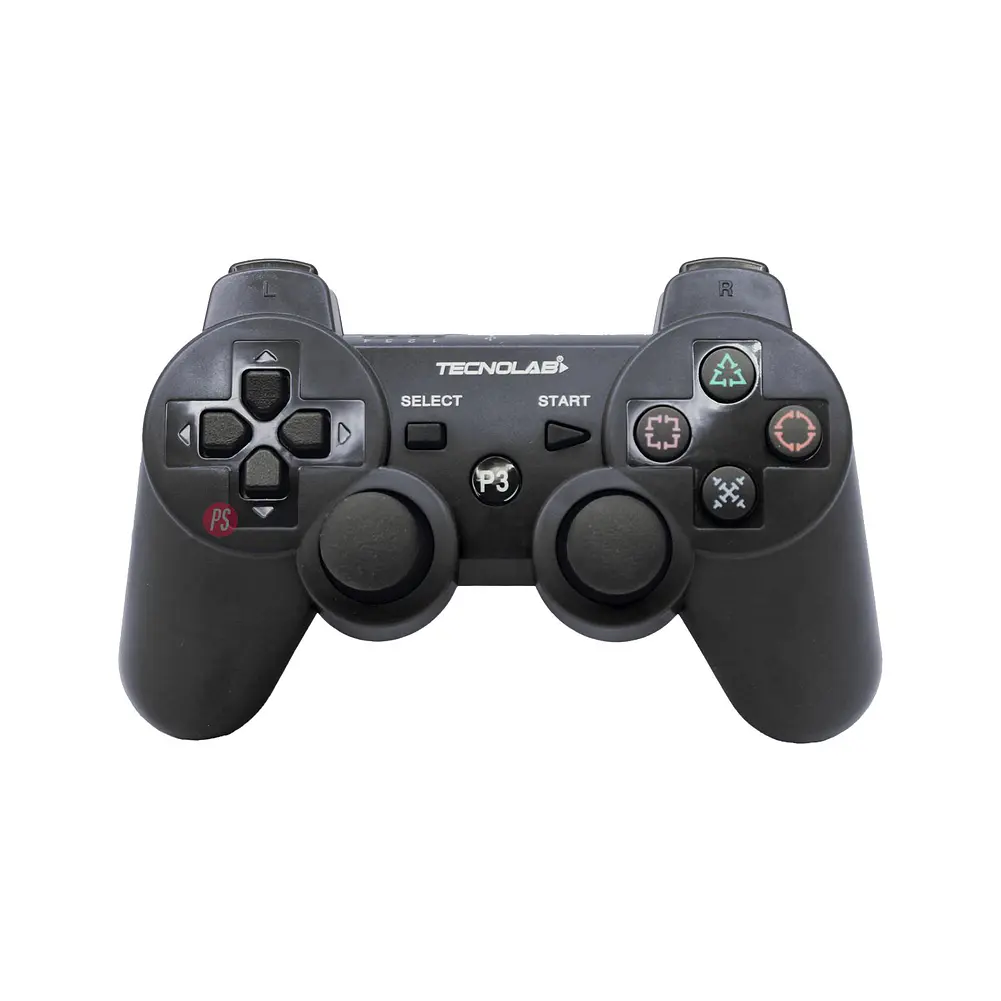 Joystick Compatible Ps3 Con Bluetooth Y Vibración Negro - Ps 1