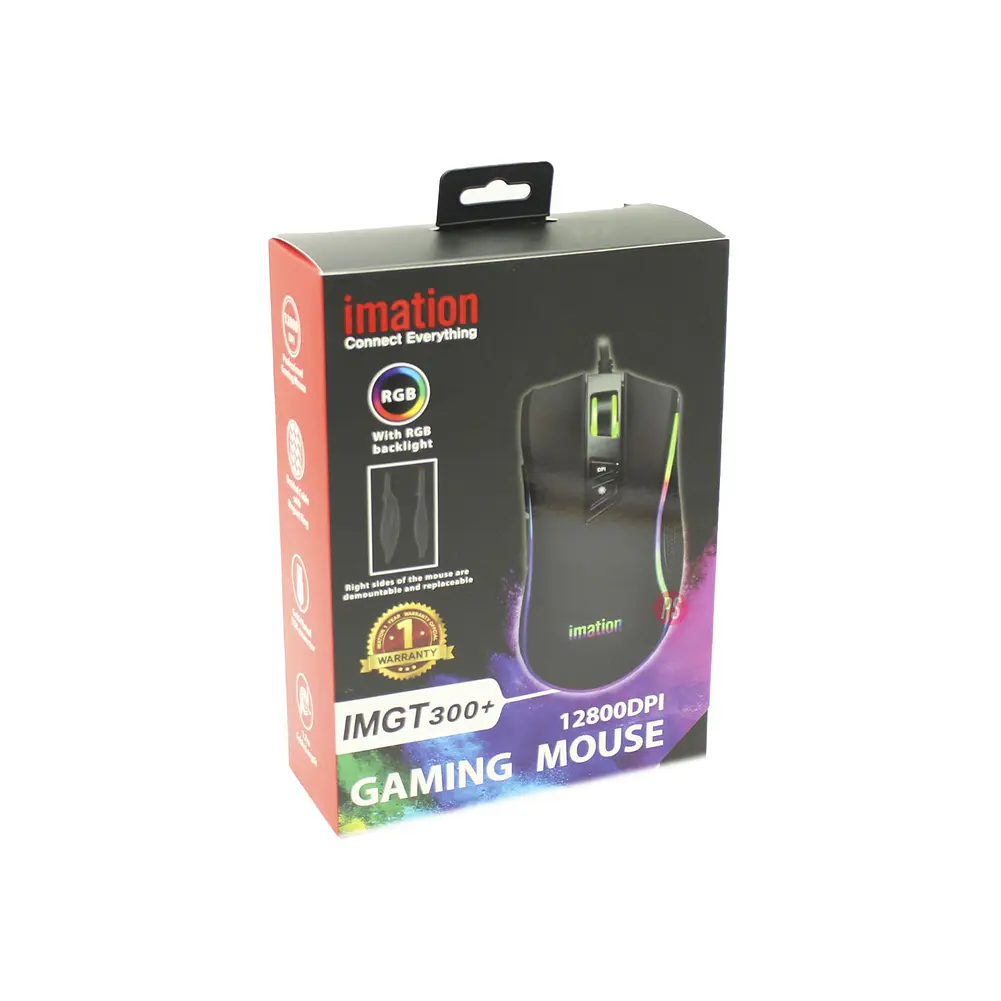 Mouse Gamer Imation IMGT300 RGB 12800 DPI - PS 3