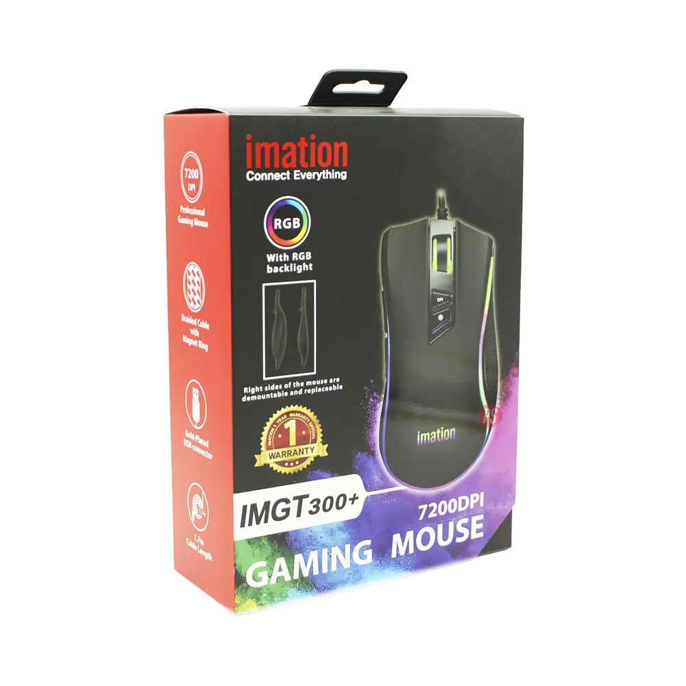 Mouse Gamer Imation IMGT290 RGB 7200 DPI - PS 3