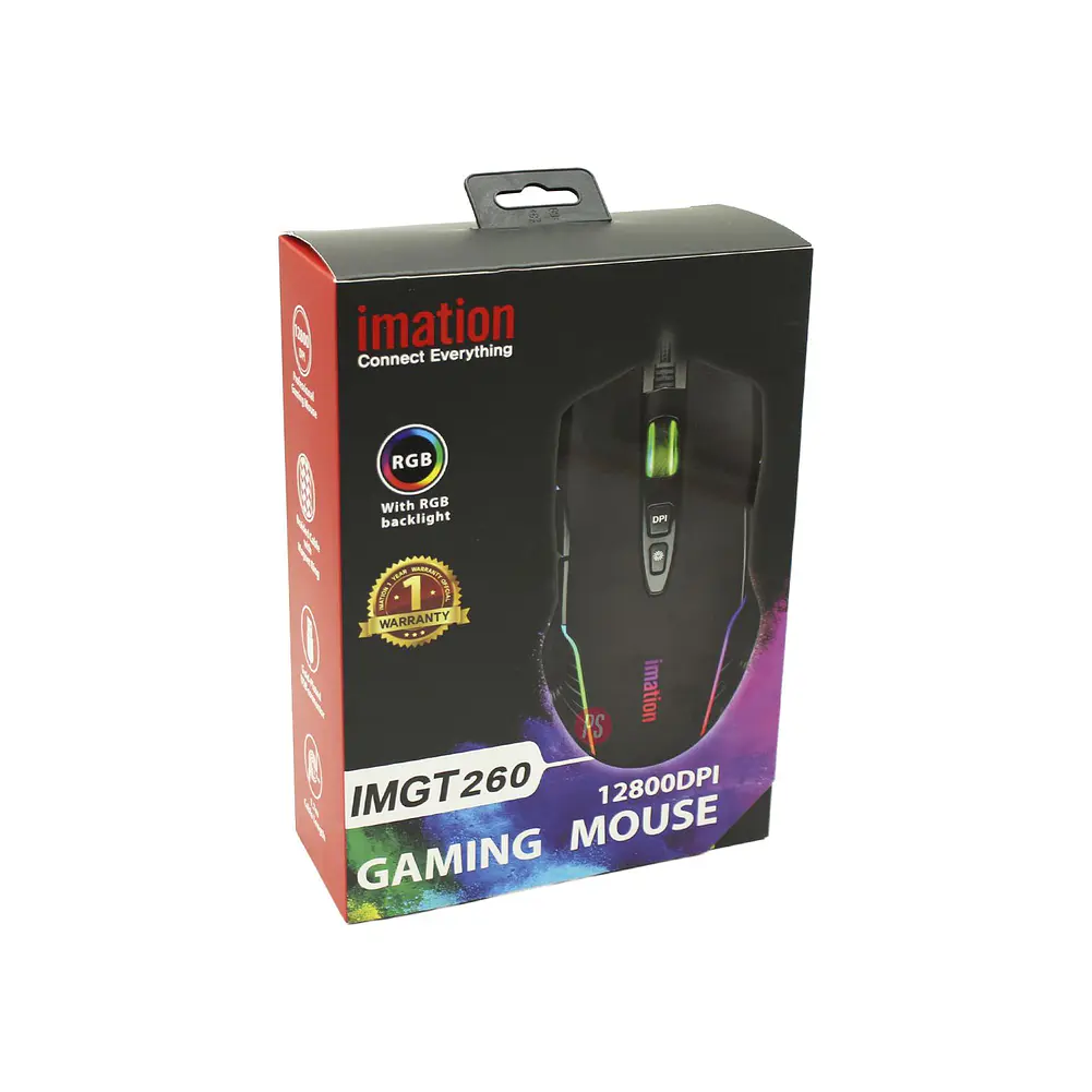 Mouse Gamer Imation IMGT260 RGB 12800 DPI - PS 3