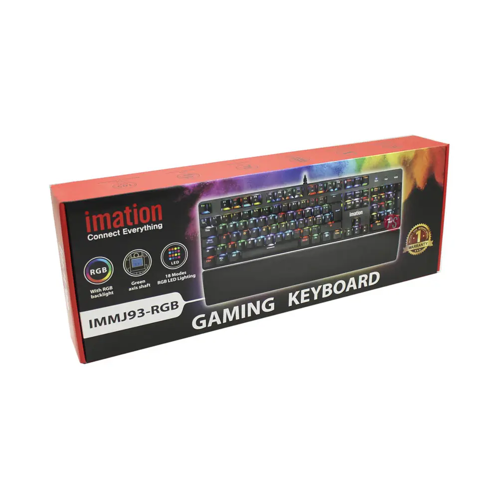 Teclado Mecánico Imation IMJ93 RGB con Apoyamuñecas - PS 3