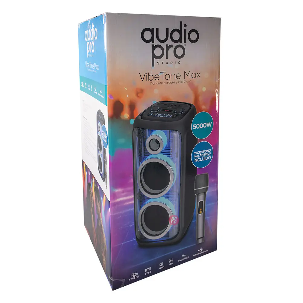 Parlante Karaoke Con Micrófono y Luces 5000w pmpo - PS 5