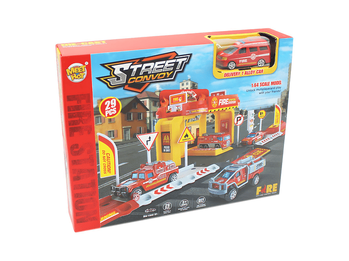 Estación De Bomberos 29 Piezas Aventura y Diversión - PS 1