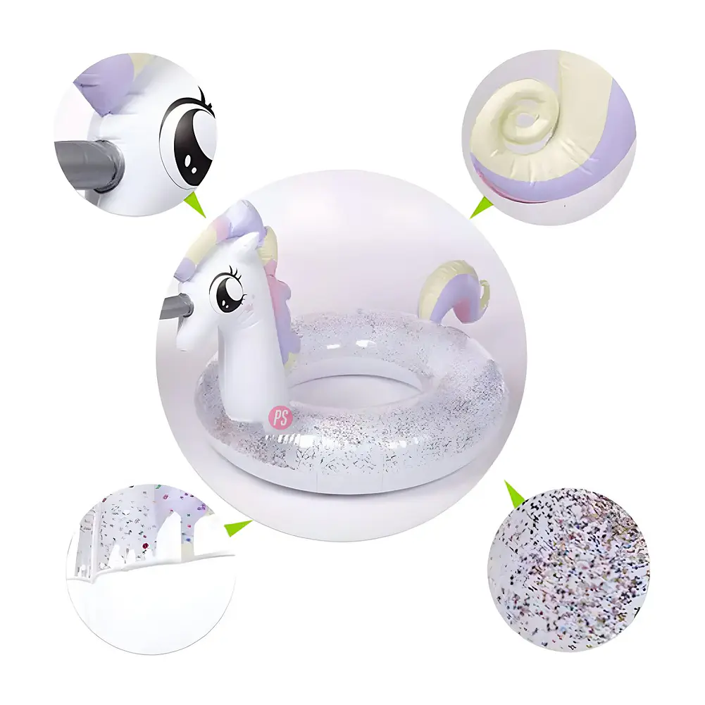 Flotador Unicornio 90 cms con Brillos Mágicos - PS 3