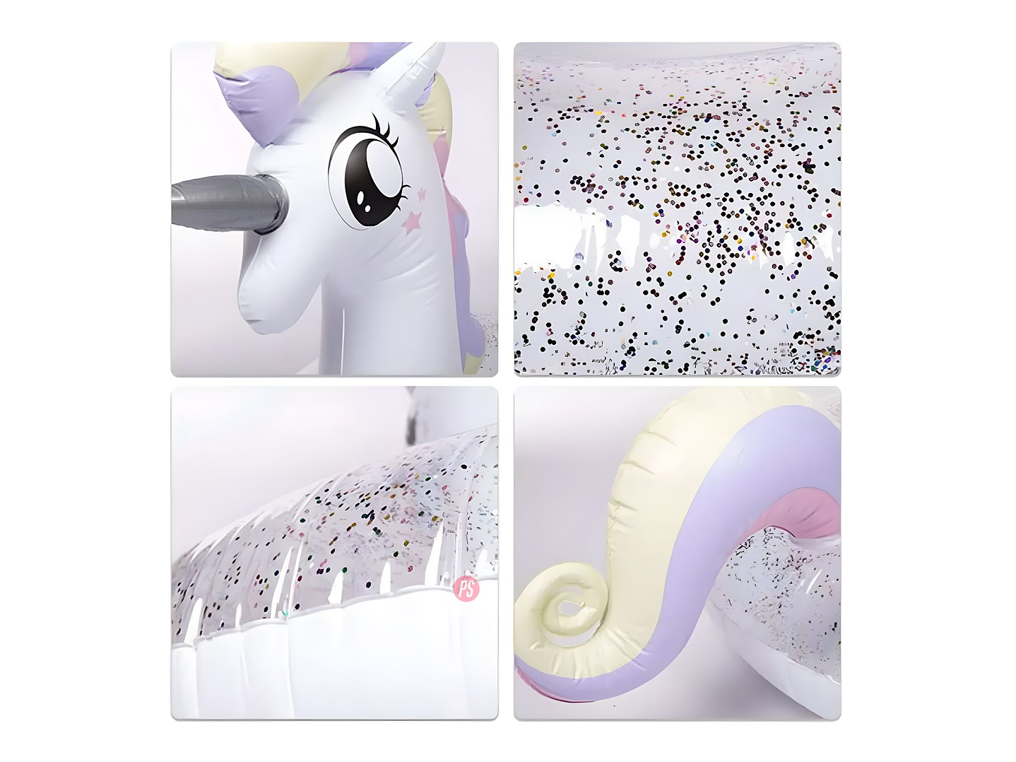 Flotador Unicornio 90 cms con Brillos Mágicos - PS 4