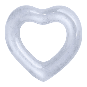 Flotador Corazón Plateado 90cms Amor y Diversión - PS