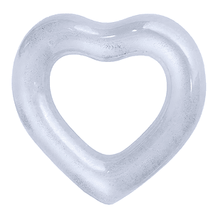 Flotador Corazón Plateado 90cms Amor y Diversión - PS