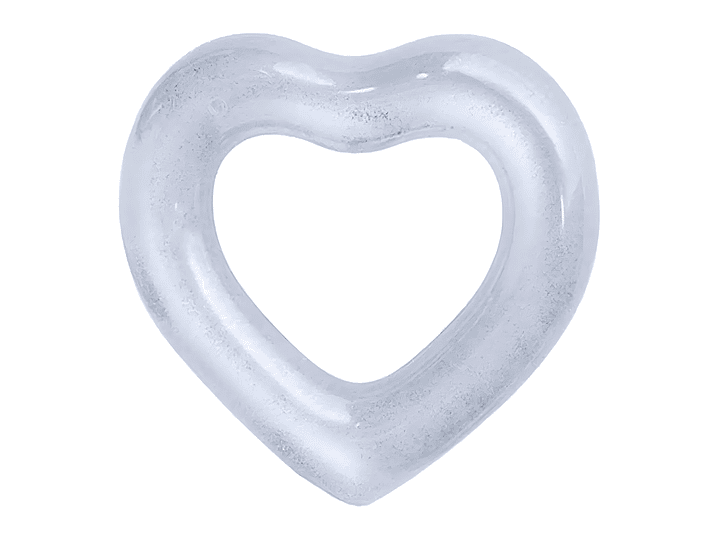 Flotador Corazón Plateado 90cms Amor y Diversión - PS 1