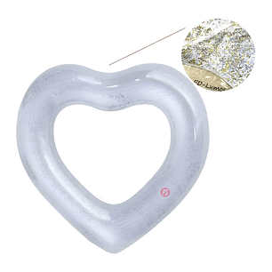 Flotador Corazón Plateado 90cms Amor y Diversión - PS