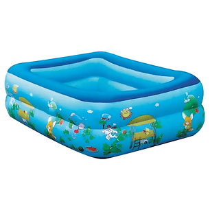 Piscina Inflable Rectangular 120x90cms ¡Diversión Segura! - PS