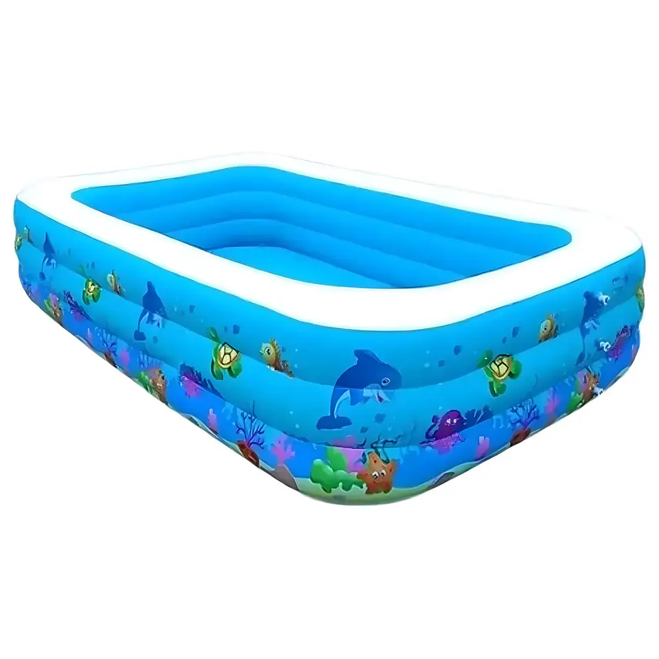 Piscina Inflable Rectangular 180x140cms ¡Diversión Total! - PS 1