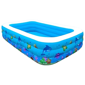 Piscina Inflable Rectangular 150x100cms ¡Diversión Segura! - PS