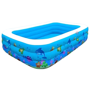 Piscina Inflable Rectangular 150x100cms ¡Diversión Segura! - PS