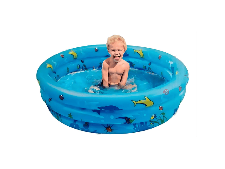 Piscina Inflable Delfines 100x35cms Diversión Segura - PS 2