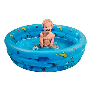 Piscina Inflable Delfines 100x35cms Diversión Segura - PS