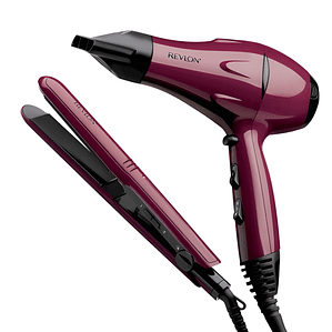 Secador + Alisador Cerámico Combo Revlon Viaje - PS