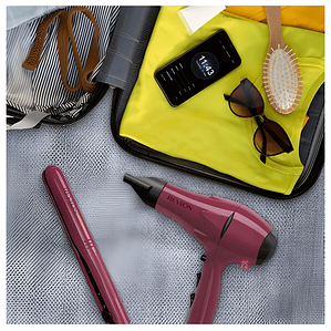 Secador + Alisador Cerámico Combo Revlon Viaje - PS