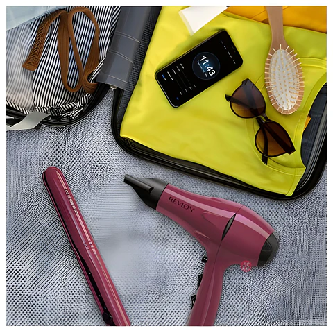 Secador + Alisador Cerámico Combo Revlon Viaje - PS