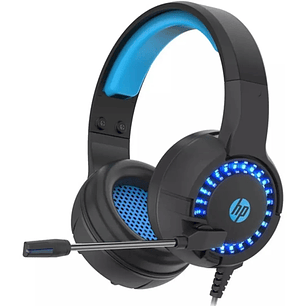 Audífonos Gamer HP Dhe-8011 LED Azul Micrófono Pro - PS