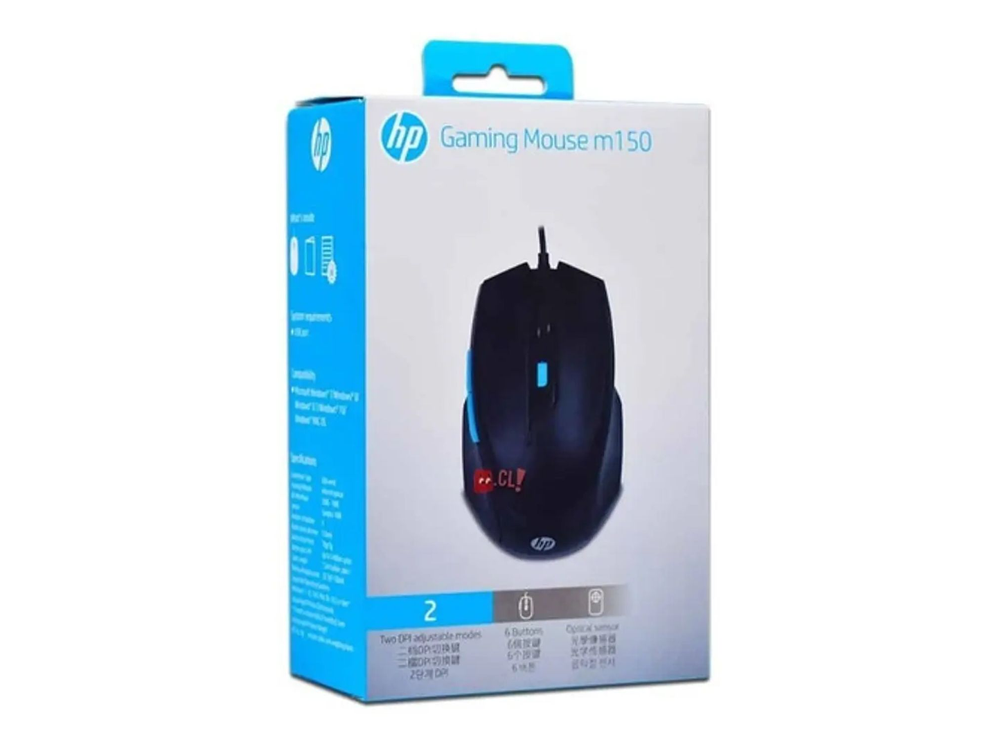 Mouse Gamer HP M150 Óptico 2000DPI Negro - PS 4