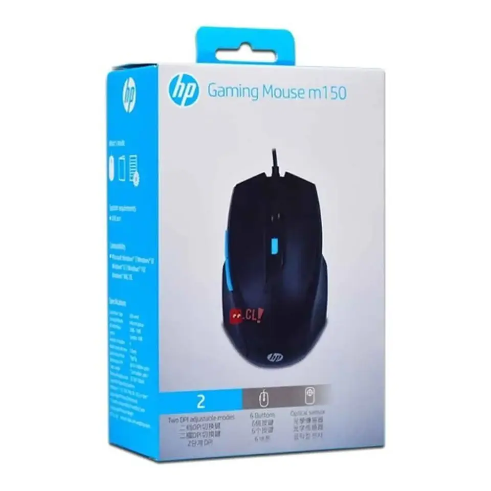 Mouse Gamer HP M150 Óptico 2000DPI Negro - PS 4