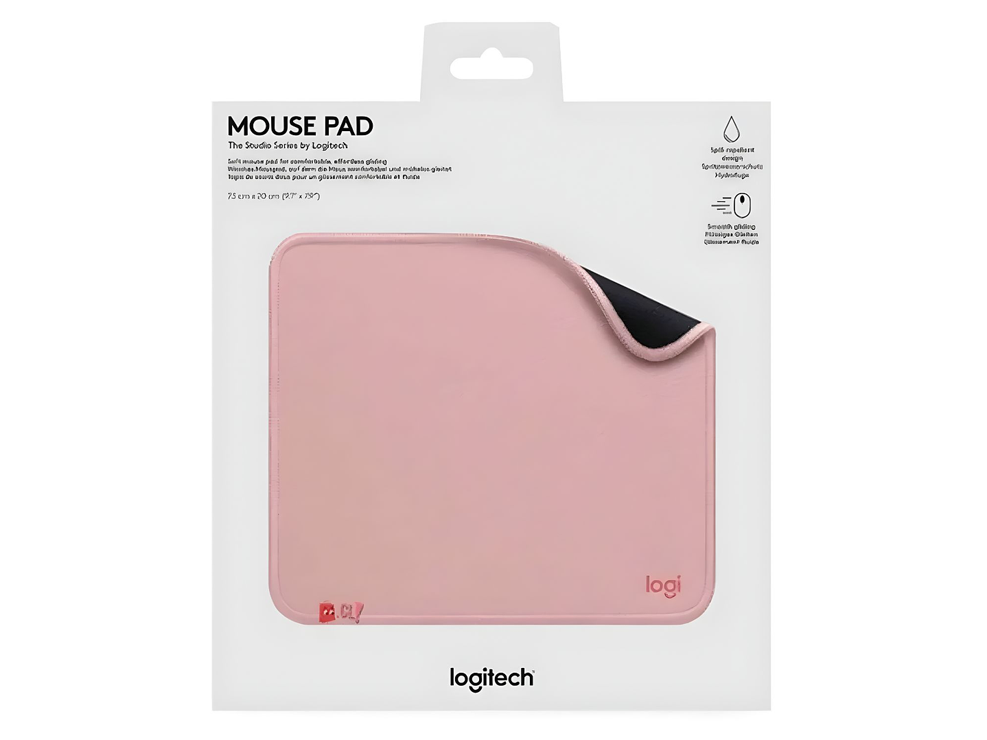 Mouse Pad Rosado Gamer Logitech Suave y Antideslizante - PS 3