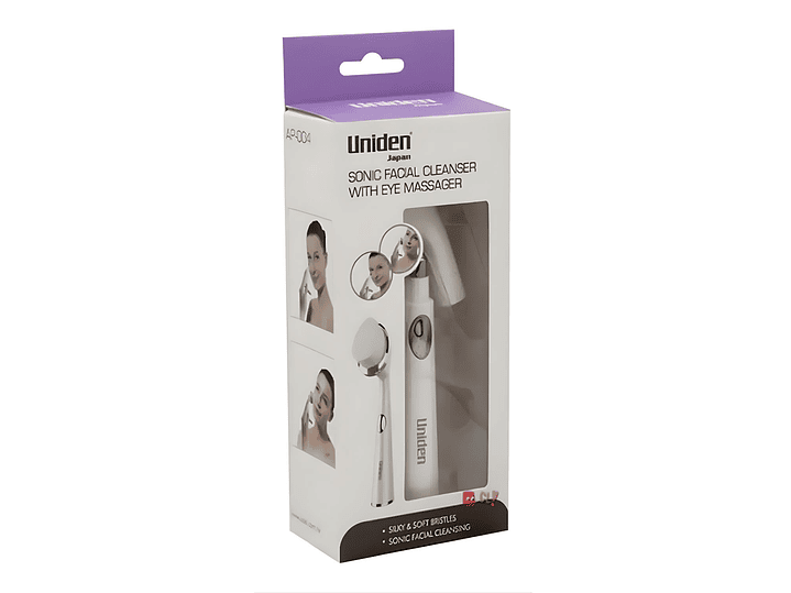 Limpiador Facial Sónico Uniden 2en1 con Masajeador Ojos - PS 4