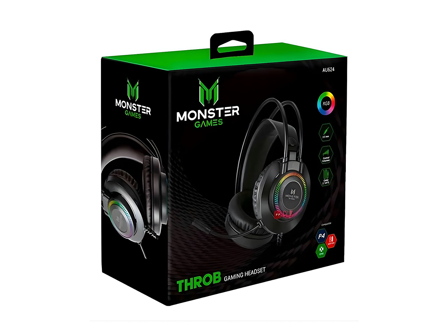 Audífonos Gamer Monster Throb RGB Multiplataforma - Ps 4