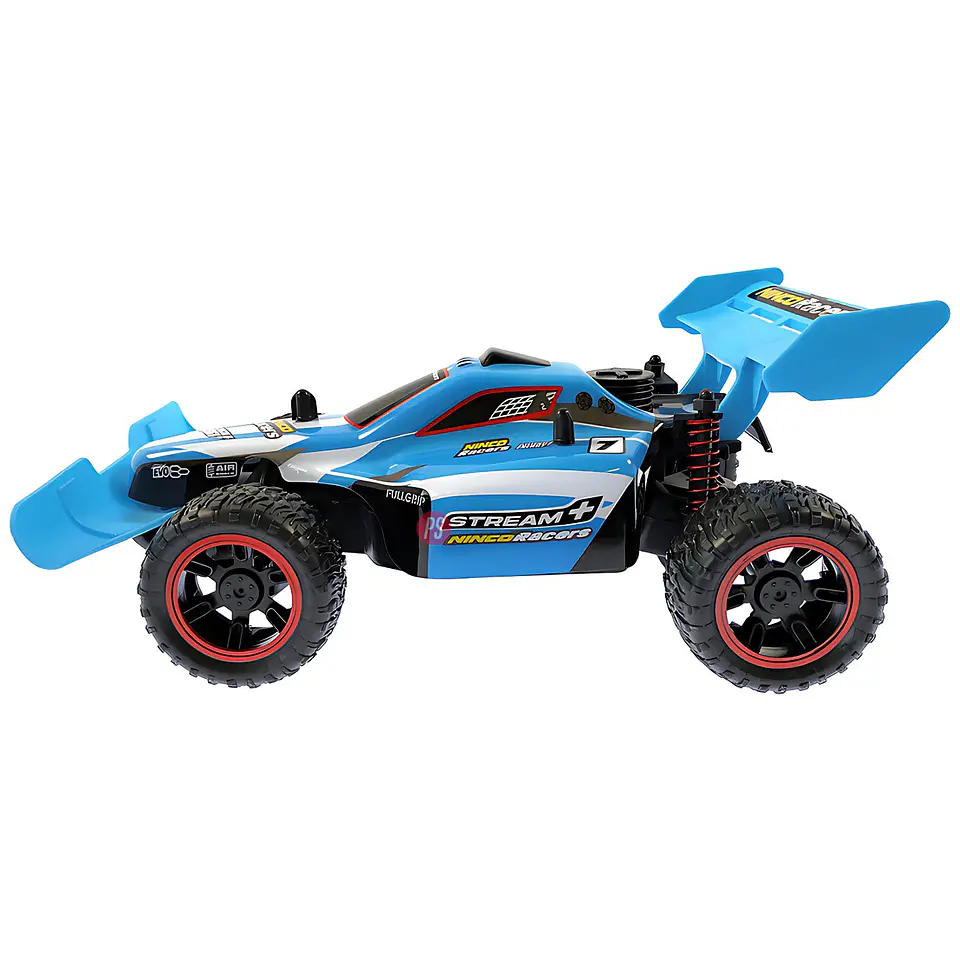 Auto RC Buggy 1:18 Stream+ 2.4Ghz Todo Terreno Azul - PS 3