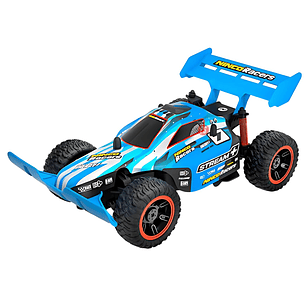 Auto RC Buggy 1:18 Stream+ 2.4Ghz Todo Terreno Azul - PS