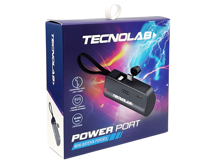 Powerbank 10000mAh 20W USB-C y Lightning Colores - PS 3
