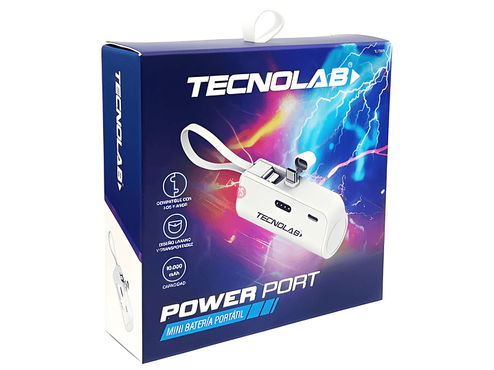 Powerbank 10000mAh 20W USB-C y Lightning Colores - PS 9