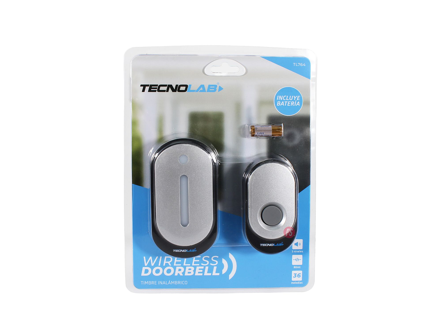 Timbre Inalámbrico 36 Melodías y 3 Volúmenes - PS 6