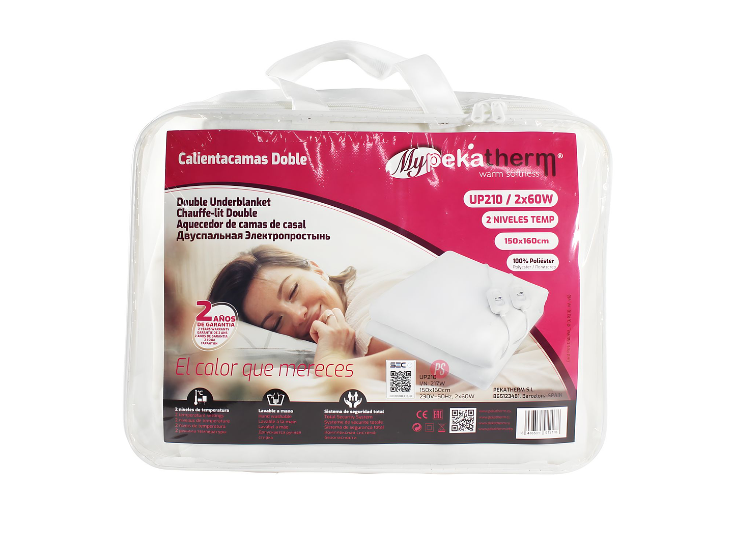 Calientacamas 2 Plazas Extra con Doble Control - PS 3