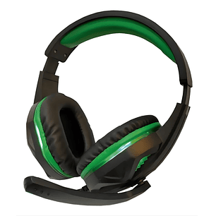 Audífonos Gamer DGX Green Soul Sonido Pro + Luz Verde - PS