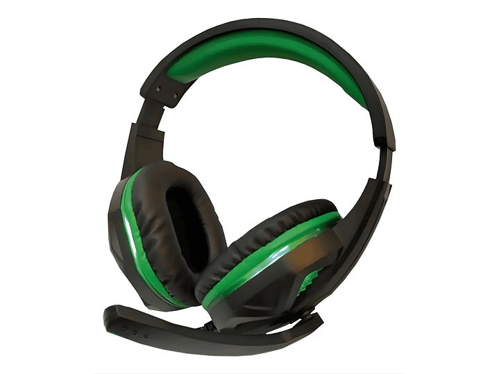 Audífonos Gamer DGX Green Soul Sonido Pro + Luz Verde - PS 1