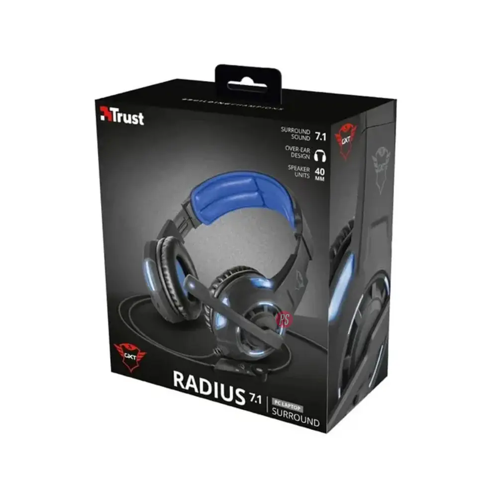 Audífonos Gamer Trust GXT 350 Radius Sonido envolvente - PS 5