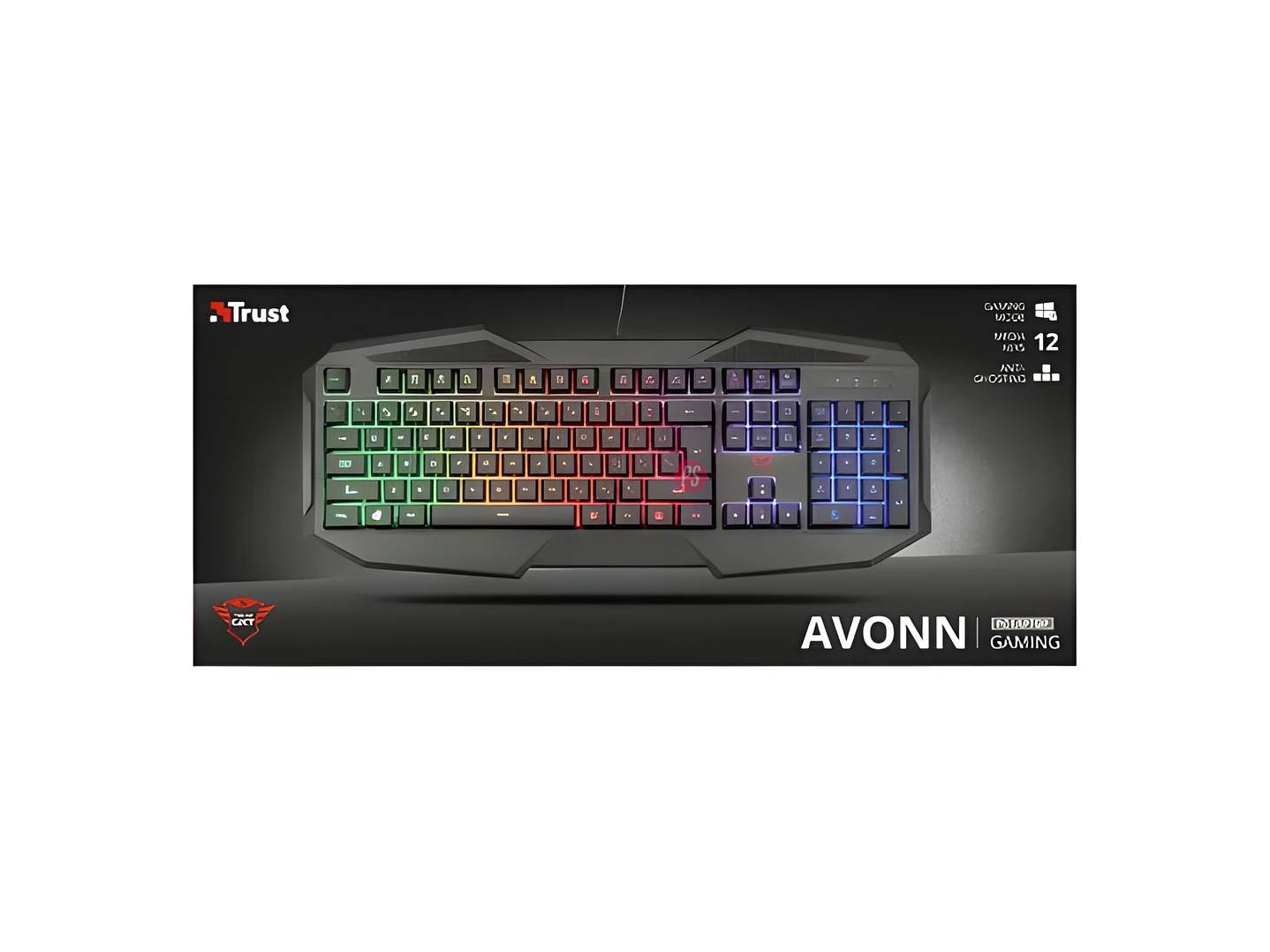 Teclado Gamer Trust GXT 830-RW Avonn RGB Rainbow - PS 4