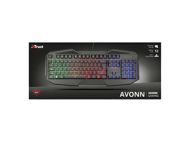 Teclado Gamer Trust GXT 830-RW Avonn RGB Rainbow - PS 4