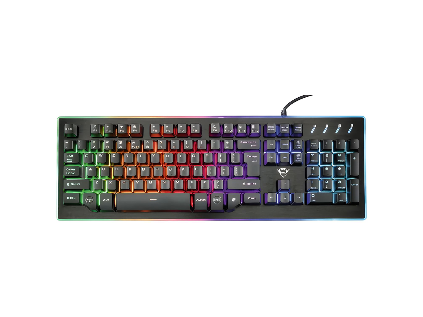 Teclado Gamer Trust GXT 860 Thura RGB Semimecánico - PS 2