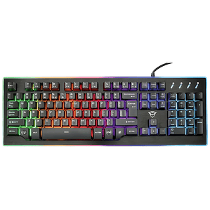 Teclado Gamer Trust GXT 860 Thura RGB Semimecánico - PS