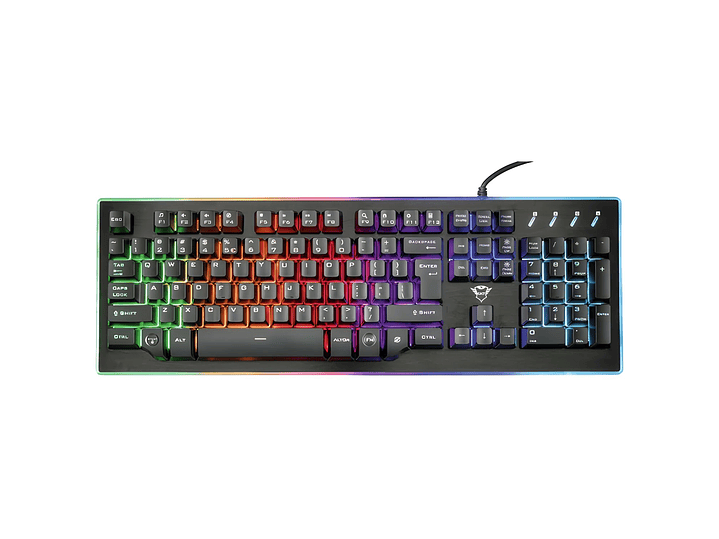 Teclado Gamer Trust GXT 860 Thura RGB Semimecánico - PS 2