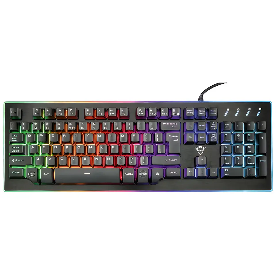Teclado Gamer Trust GXT 860 Thura RGB Semimecánico - PS 2