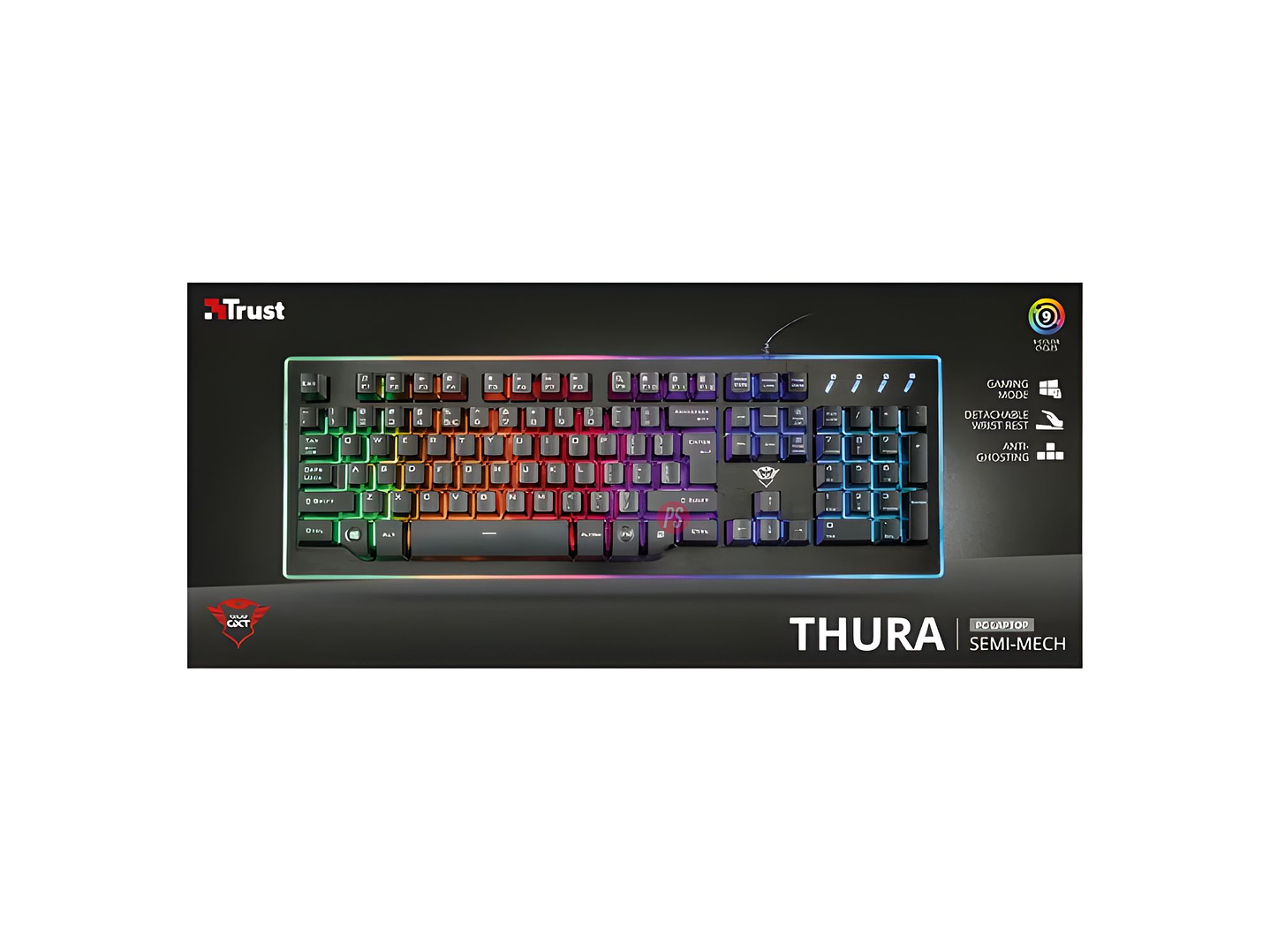 Teclado Gamer Trust GXT 860 Thura RGB Semimecánico - PS 5