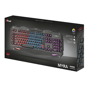 Teclado Gamer Trust GXT 840 Myra LED con Macros - PS