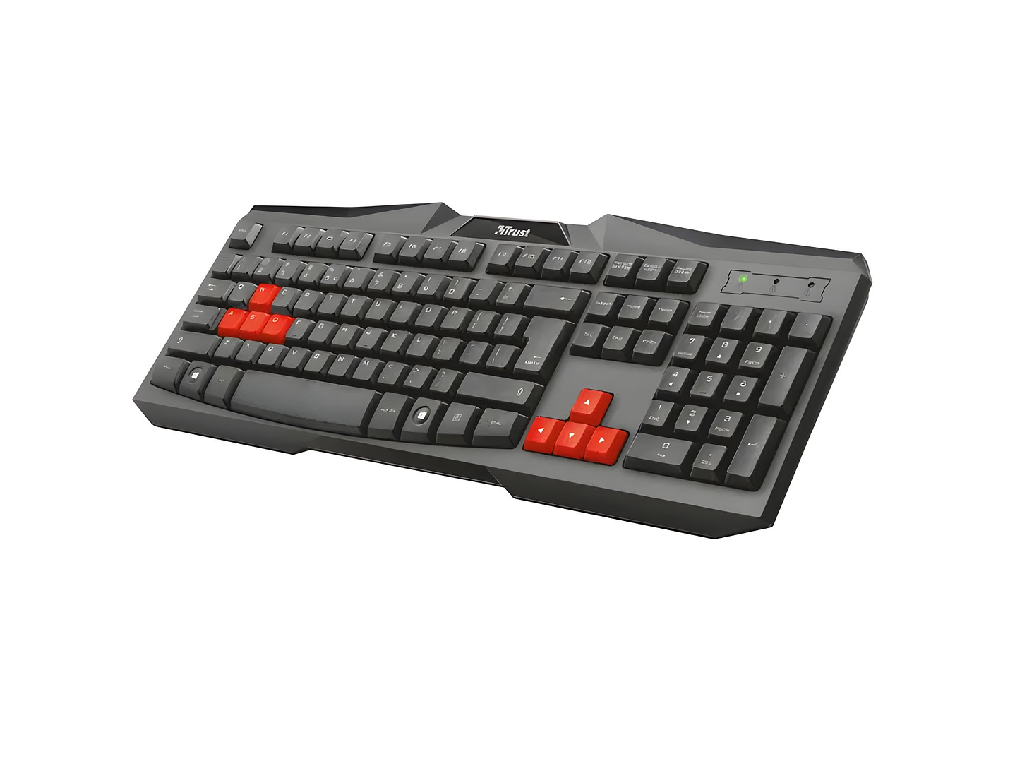 Teclado Gamer Trust Ziva Full Size con Teclas Rojas - PS 1