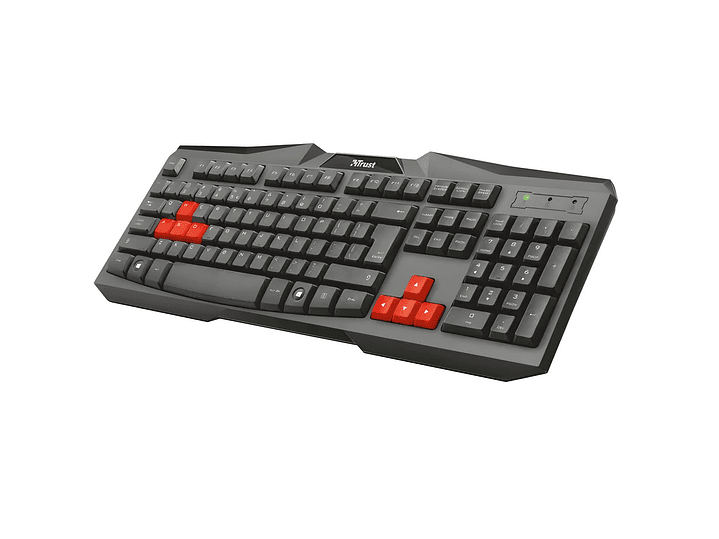 Teclado Gamer Trust Ziva Full Size con Teclas Rojas - PS 1