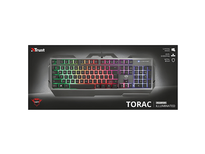 Teclado Gamer Trust GXT 856 Torac Metálico RGB - PS 5