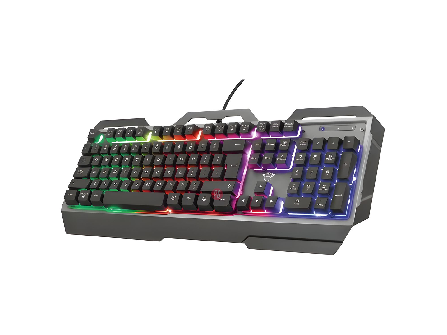 Teclado Gamer Trust GXT 856 Torac Metálico RGB - PS 4