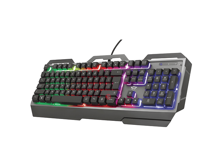 Teclado Gamer Trust GXT 856 Torac Metálico RGB - PS 4